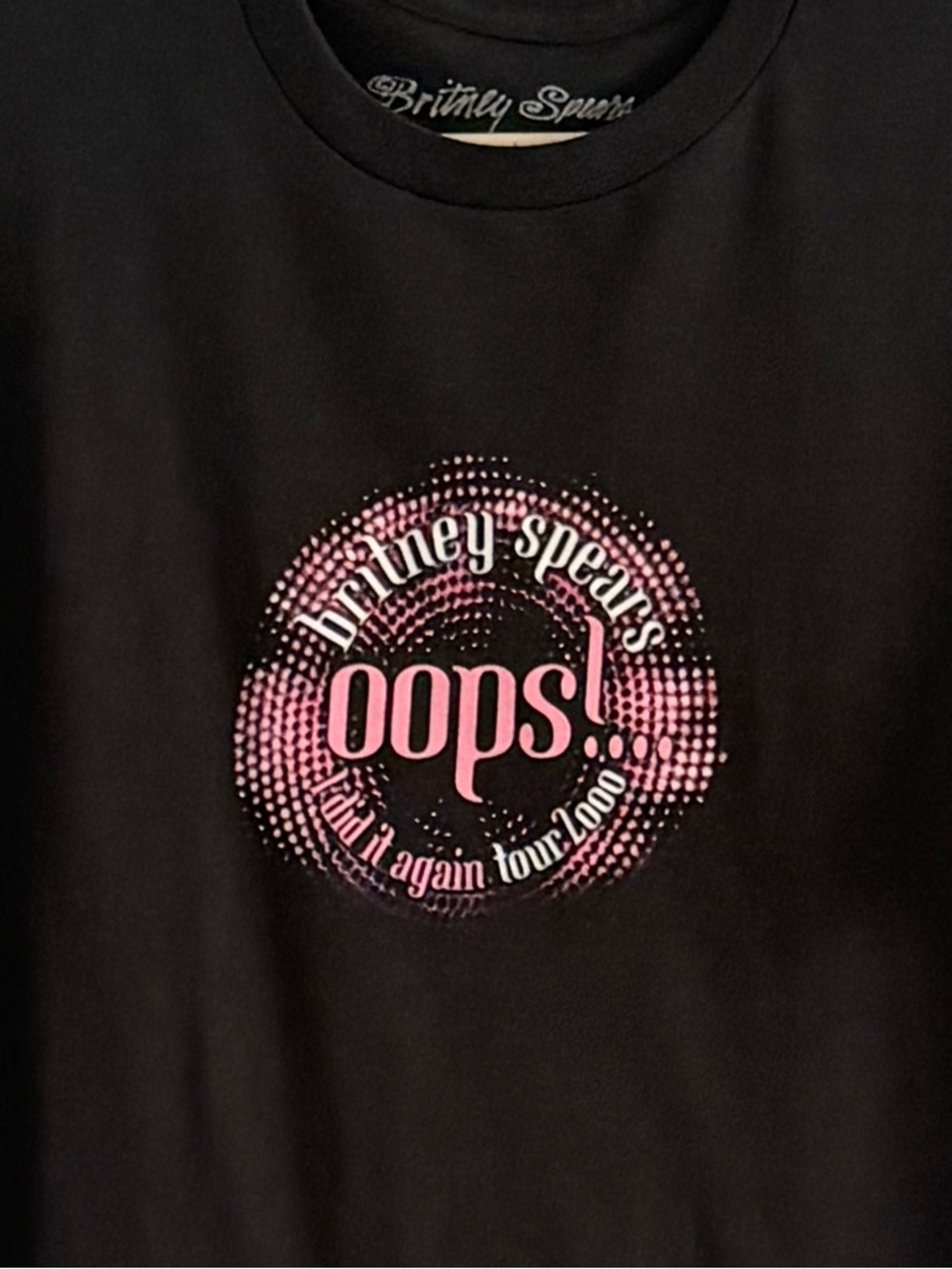 Britney Spears "Oops!…I Did It Again" Black Graphic Tee Large - Picture 4 of 7